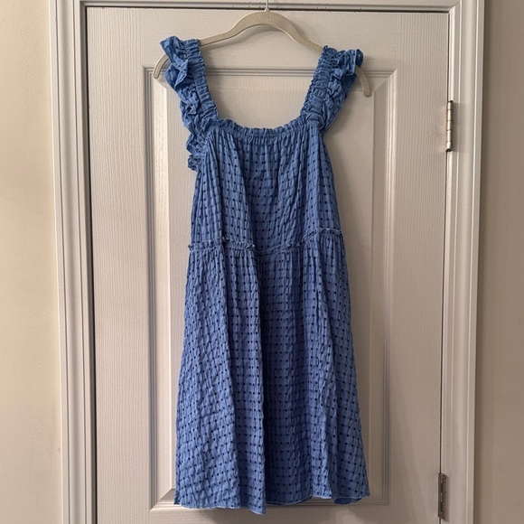 Blue Ruffled Dress - Picture 1 of 4